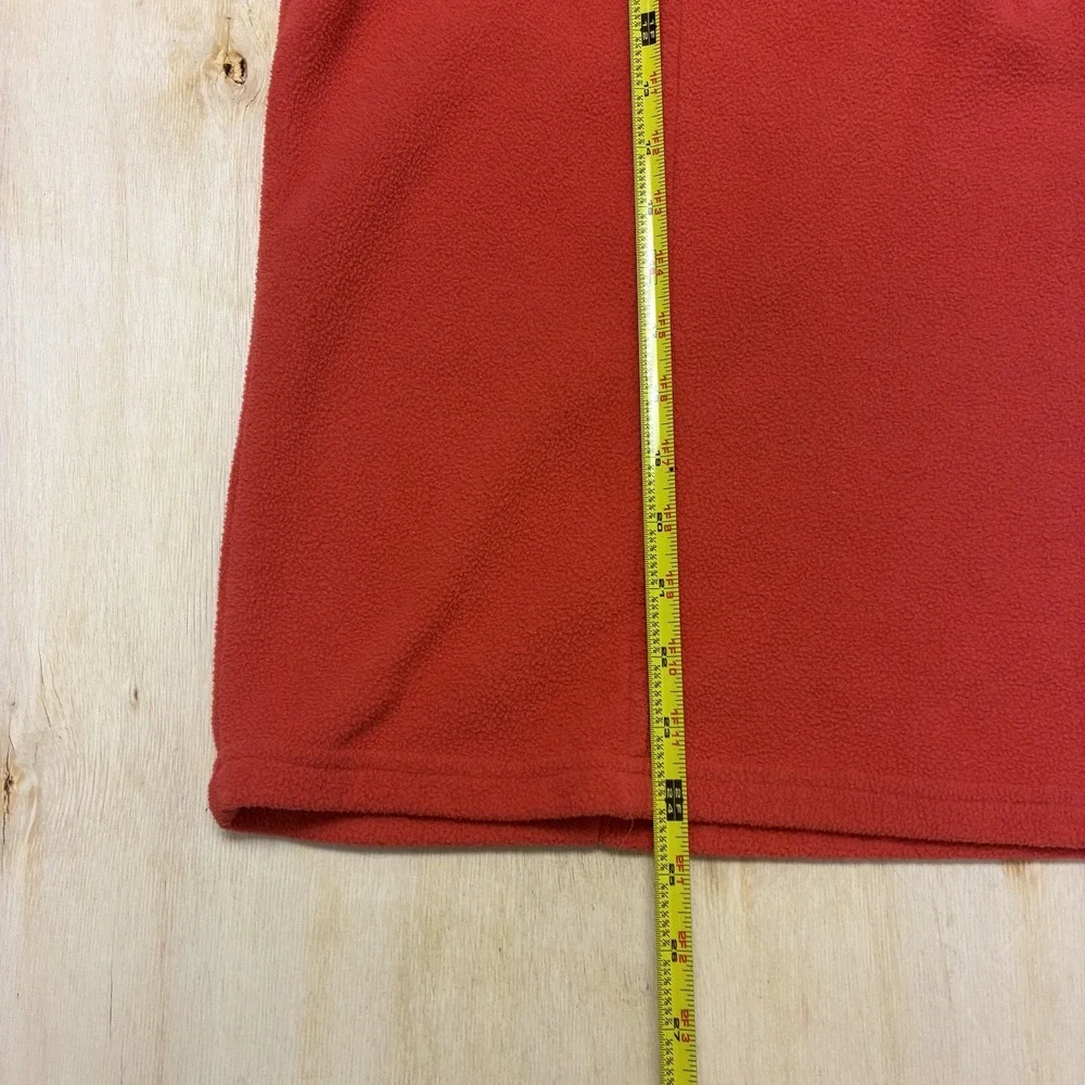 Scandia Woods Jacket Mens XL Red Fleece 1/4 Zip Pullover Stand Collar Winter